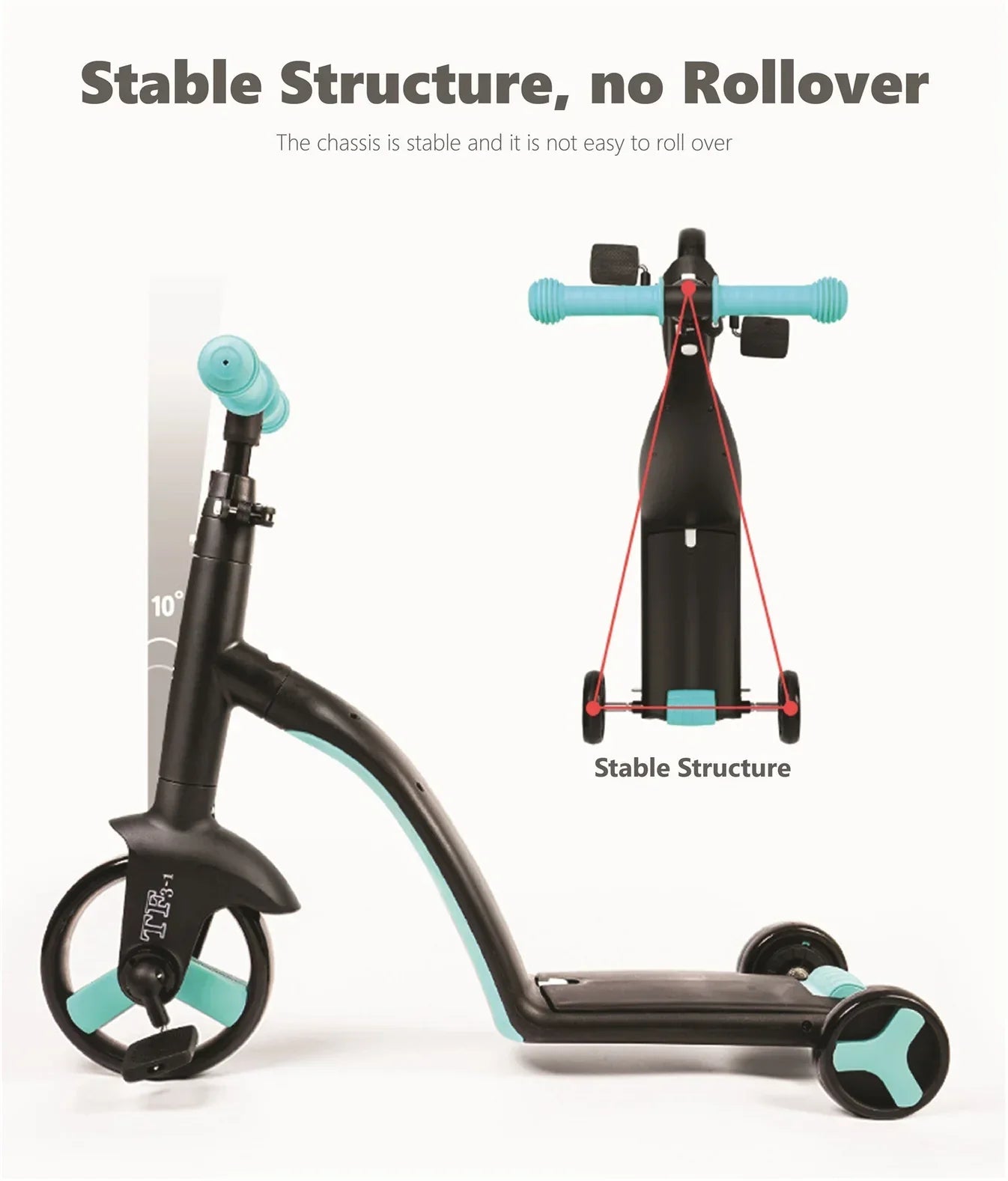3-in-1 Kids Convertible Scooter