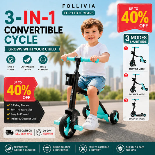3-in-1 Kids Convertible Scooter